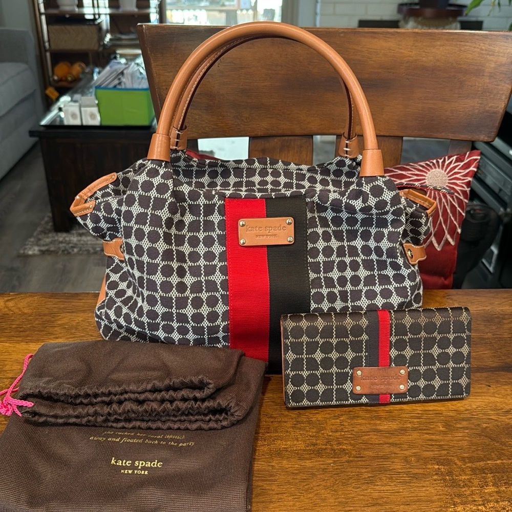 Kate Spade Satchel, Wallet & Dust Bag